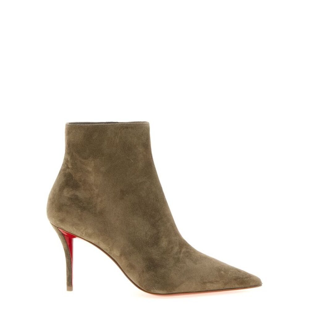 Christian Louboutin Beige Calfskin Ankle Women's Boots